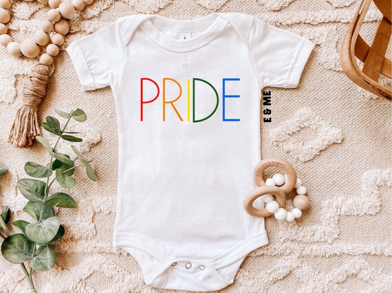 Pride Baby Onesie®: LGBTQ Rainbow Shirt, Gender Neutral