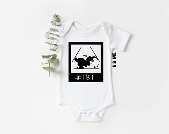 TBT Custom Onesie, Throwback Thursday, Personalized Baby Gift