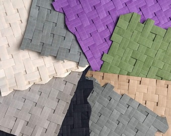 Novel Weave Tessellations Mega Pack + Tutorial, Origami Faltmuster, falten Sie Ihr eigenes, geometrisches Puzzle, anspruchsvolles Design, digitales Muster