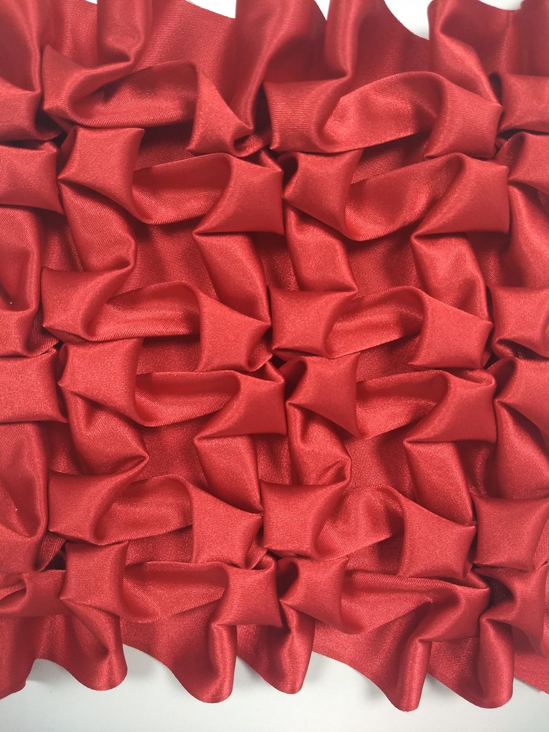 Twists smocking patterns pack, DIY fabric manipulation, calming craft, Canadian/American smocking, sewing, origami fashion, digital pattern image 4
