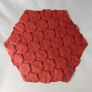 Half-adjacent Tilings Tessellation 4-pack, Origami Crease Patterns ...