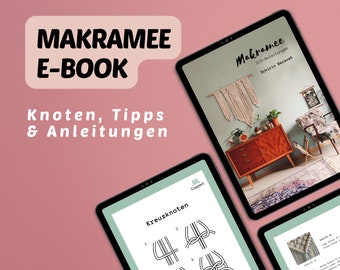 PDF macrame book, e-book with DIY macrame instructions