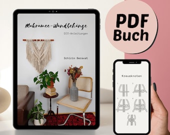 PDF macrame book, e-book with DIY macrame instructions