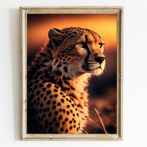 Cheetah Wall Art, Cheetah Digital Print, Big Cat, Cheetah Art, Cheetah Portrait, Cheetah Photo, Cheetah Print, Cheetah, African Art,