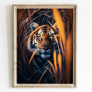Tiger Picture Frame - Etsy