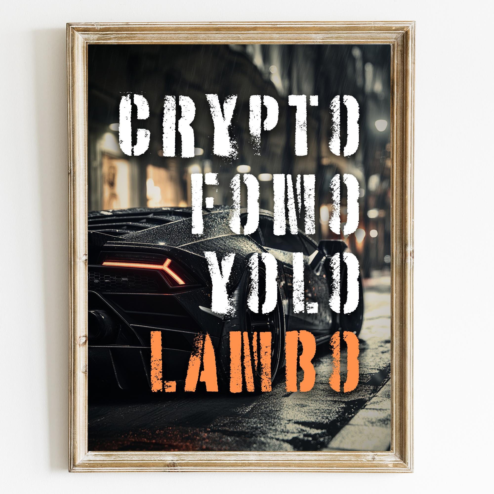 Crypto FOMO YOLO Lambo Art Print: Bitcoin Trader Gift (digital Download) -  Etsy Ireland