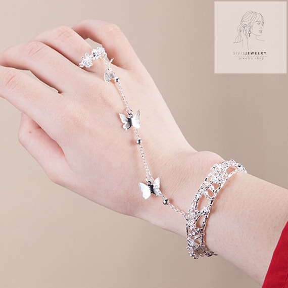 Star Butterfly Slave Bracelet Hand Accessories for Women Fashion