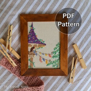 Laundry Time Hedgehog - Embroidery PDF Pattern - Digital Download - Hoop Embroidery