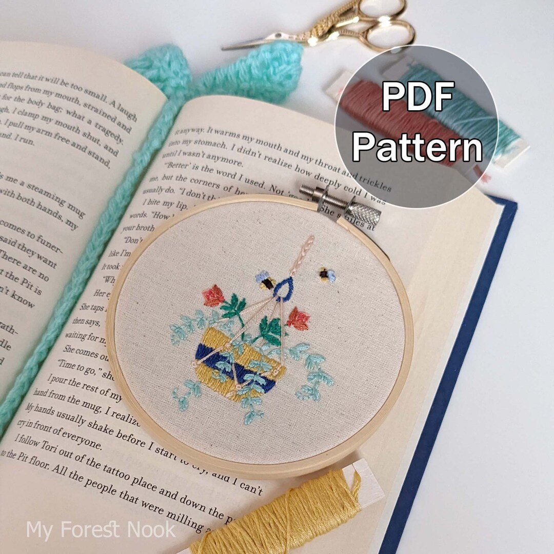 Spring Plant - Embroidery PDF Pattern - Digital Download - Hoop ...
