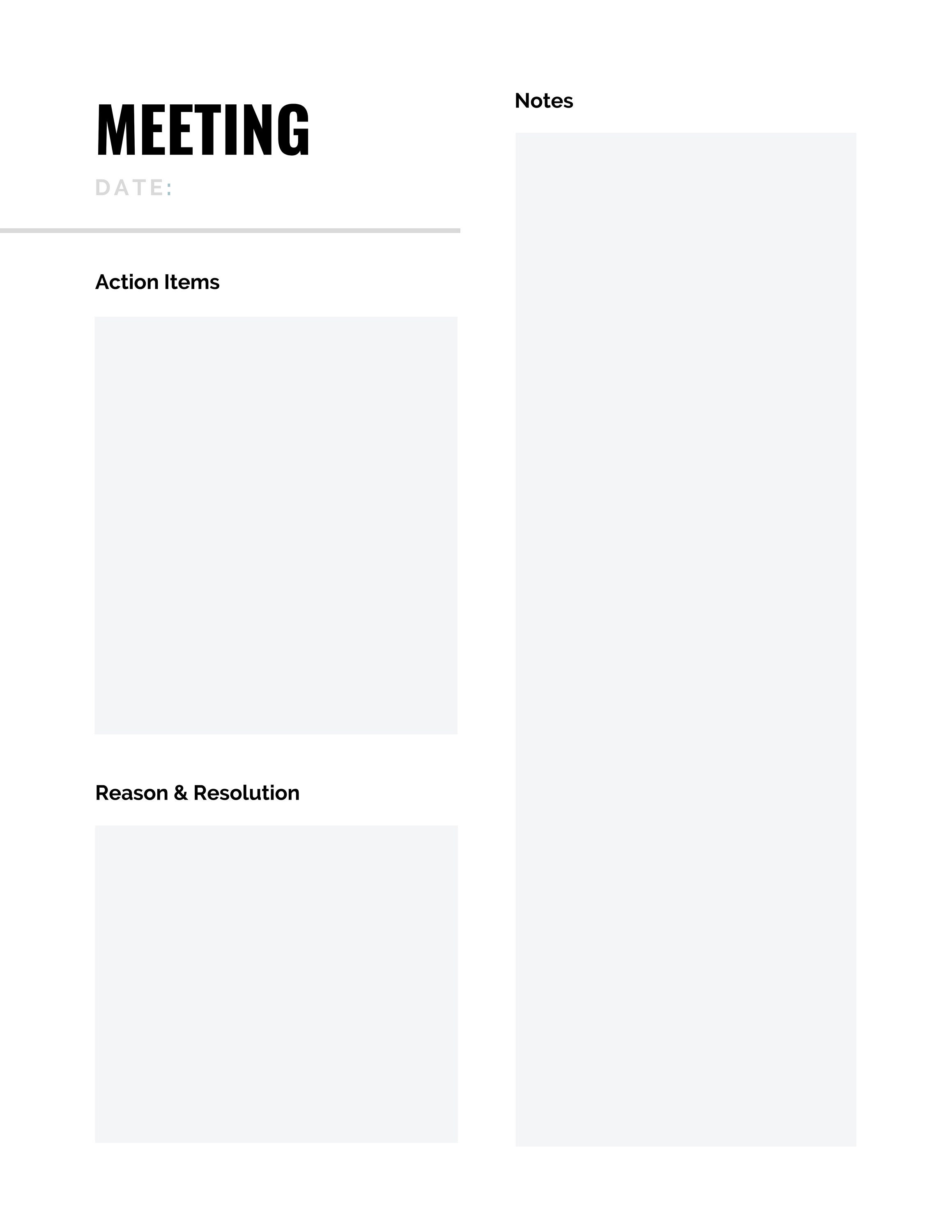 Meeting Agenda | Printable | 4 Colors Included - Etsy