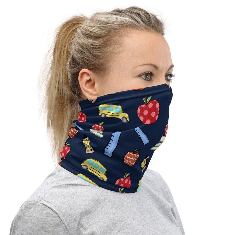 Teacher Neck Gaiter Teacher Face Mask Washable School Life Etsy