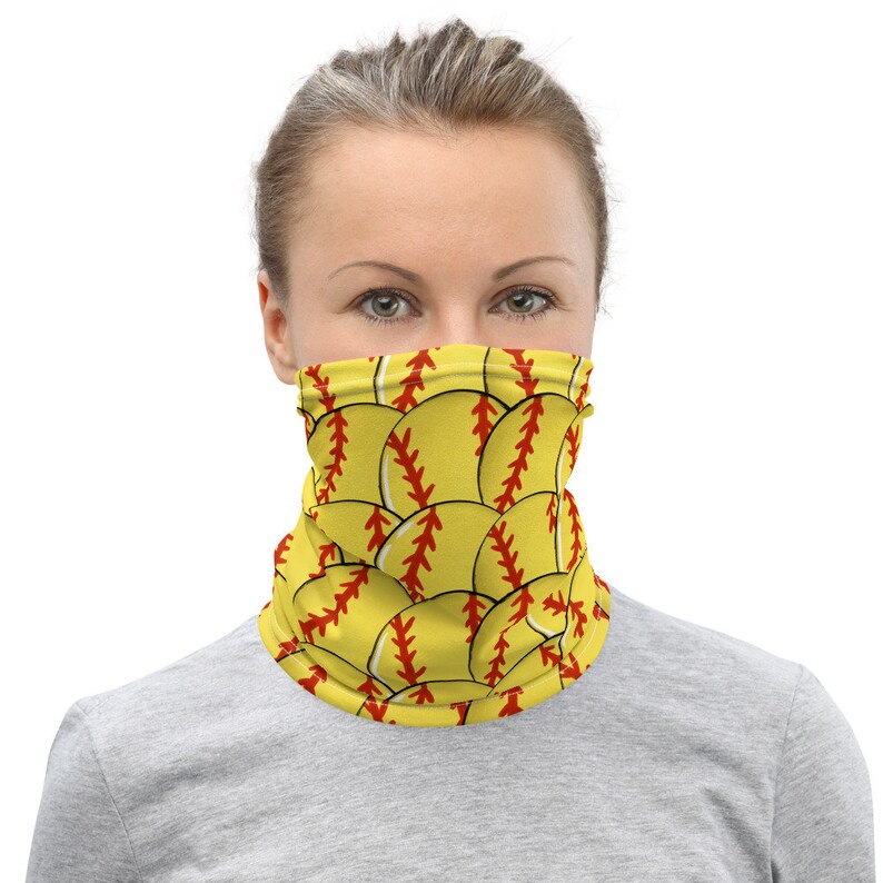 Softball Neck Gaiter softball Washable Face Mask softball Etsy