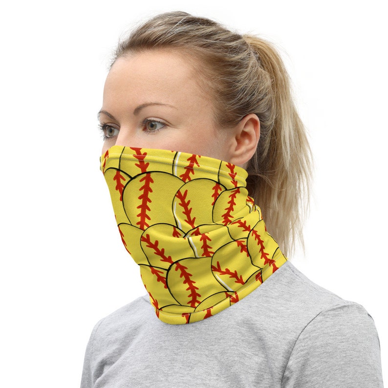 Softball Neck Gaiter softball Washable Face Mask softball Etsy