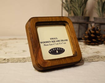 Light Oak Square Handmade Wooden Photo/Cross Stitch Embroidery Frame, 2.5" To 6".