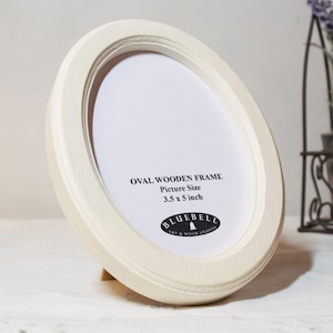 Ivory Oval Wooden Handmade Photo Cross Stitch Embroidery Frame 2"x3", 2.5"x3.5", 3"x4", 3.5"x5", 4"x6", 5"x7", A5/6"x8", A4/8"x12"