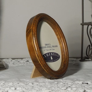 Light Oak Oval Wooden Rectangle Handmade Photo Cross Stitch Embroidery Frame 2&quot;x3&quot;, 2.5&quot;x3.5&quot;, 3&quot;x4&quot;, 3.5&quot;x5&quot;, 4&quot;x6&quot;, 5&quot;x7&quot; Inches