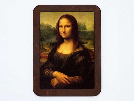 モナリザ レオナルド ダ ヴィンチ ルネッサンス クラシック絵画 木製