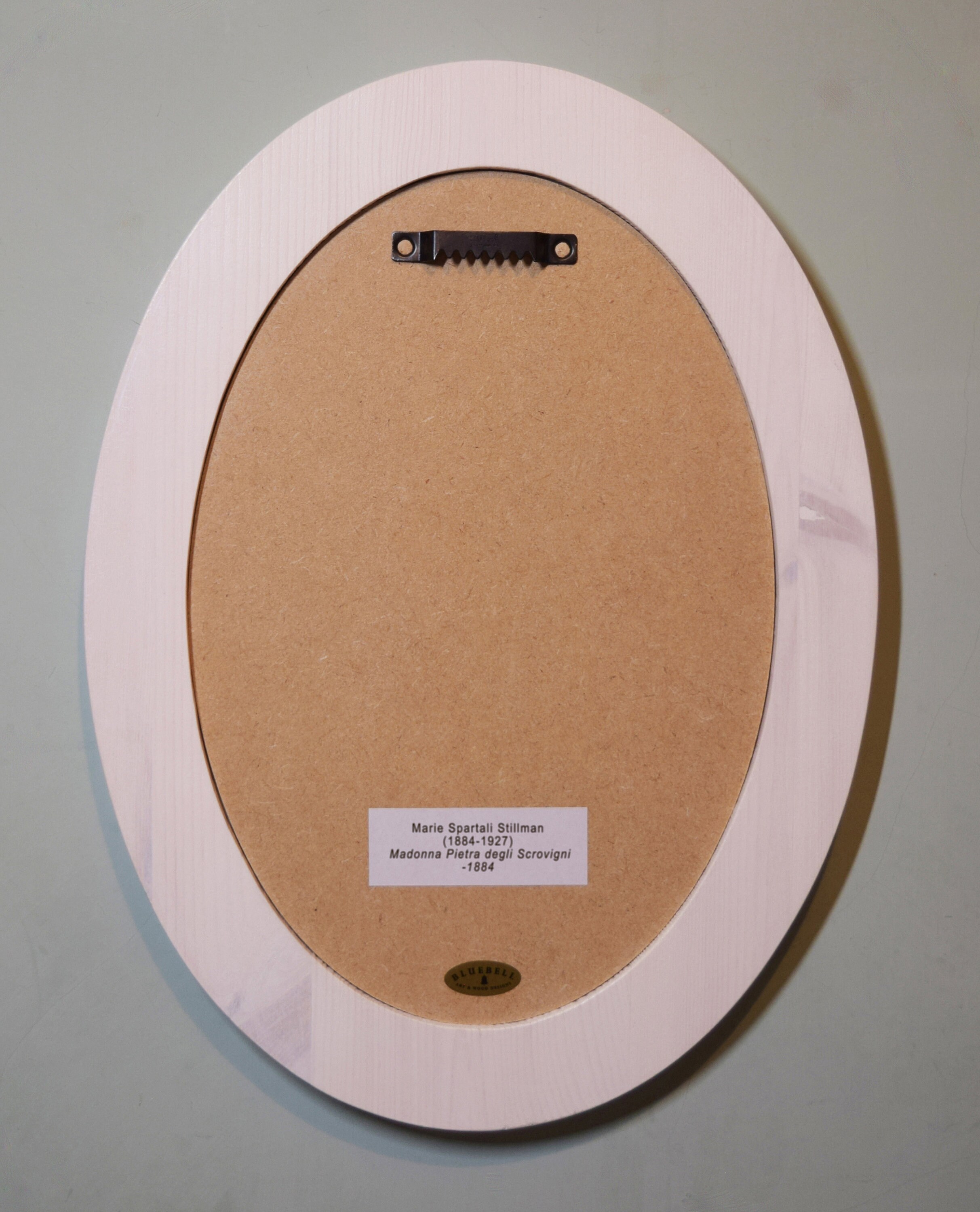 Oval Wooden Picture Frame Framed Art Print Wall Decoration Etsy