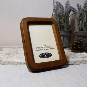 Licht eiken houten rechthoek handgemaakte foto kruissteek borduurlijst 2" x 3", 2,5" x 3,5", 3" x 4", 3,5" x 5", 4" x 6", 5" x 7", A5/6" x 8"