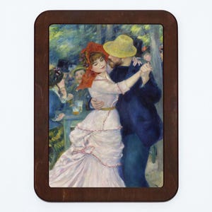 Dance at Bougival Suzanne Valadon Dancing Couple Classic Painting Wooden Framed Art Print