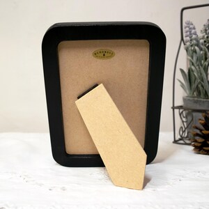 Marco rectangular de madera negra hecho a mano para fotografía, bordado de punto de cruz, estilo antiguo, 2"x3", 2.5"x3.5", 3"x4", 3.5"x5", 4"x6", 5"x7", A5/6"x8" imagen 5