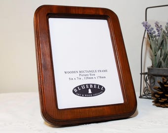 Mahogany Wooden Rectangle Handmade Photo Cross Stitch Embroidery Frame 2"x3", 2.5"x3.5", 3"x4", 3.5"x5", 4"x6", 5"x7", A5/6"x8"