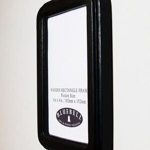 Marco rectangular de madera negra hecho a mano para fotografía, bordado de punto de cruz, estilo antiguo, 2"x3", 2.5"x3.5", 3"x4", 3.5"x5", 4"x6", 5"x7", A5/6"x8" imagen 9