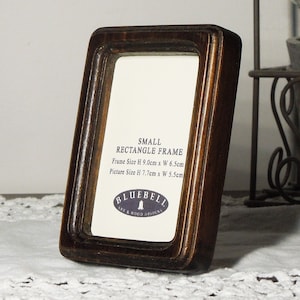Dunkle Eiche Holz Rechteck Handgemachter Bilderrahmen Rustikaler antiker Stil Bilderrahmen 2 "x3", 2,5 "x3,5", 3 "x4", 3,5"x5", 4"x6", 5"x7" Zoll