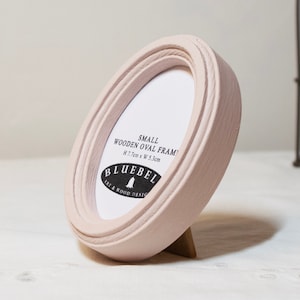 Ballerina Pink Oval Handmade Wooden Photo Cross Stitch Embroidery Antique Style Frame 2&quot;x3&quot;, 2.5&quot;x3.5&quot;, 3&quot;x4&quot;, 3.5&quot;x5&quot;, 4&quot;x6&quot;, 5&quot;x7&quot; Inches