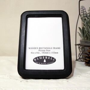 Marco rectangular de madera negra hecho a mano para fotografía, bordado de punto de cruz, estilo antiguo, 2"x3", 2.5"x3.5", 3"x4", 3.5"x5", 4"x6", 5"x7", A5/6"x8" imagen 6