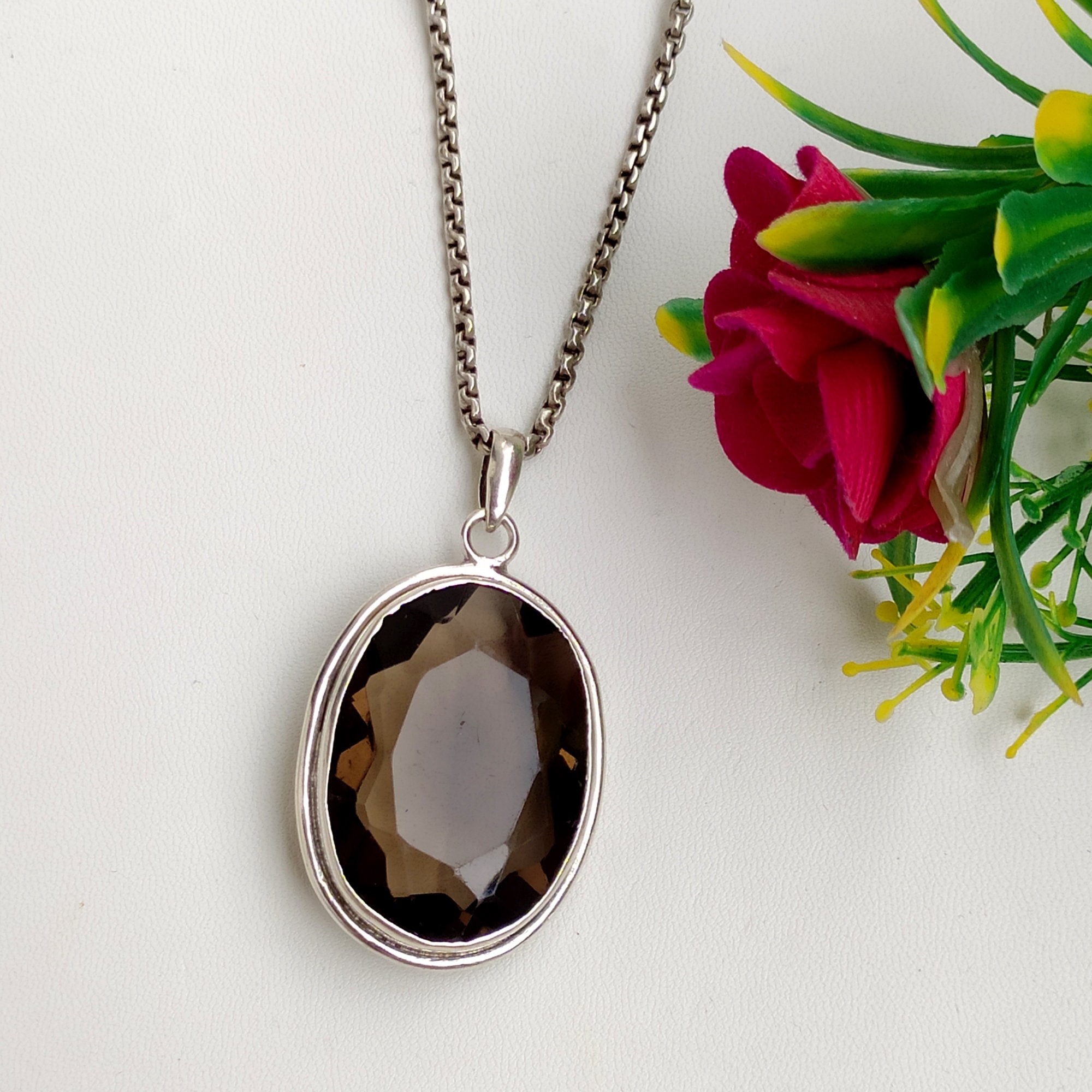 Smoky topaz hotsell pendant