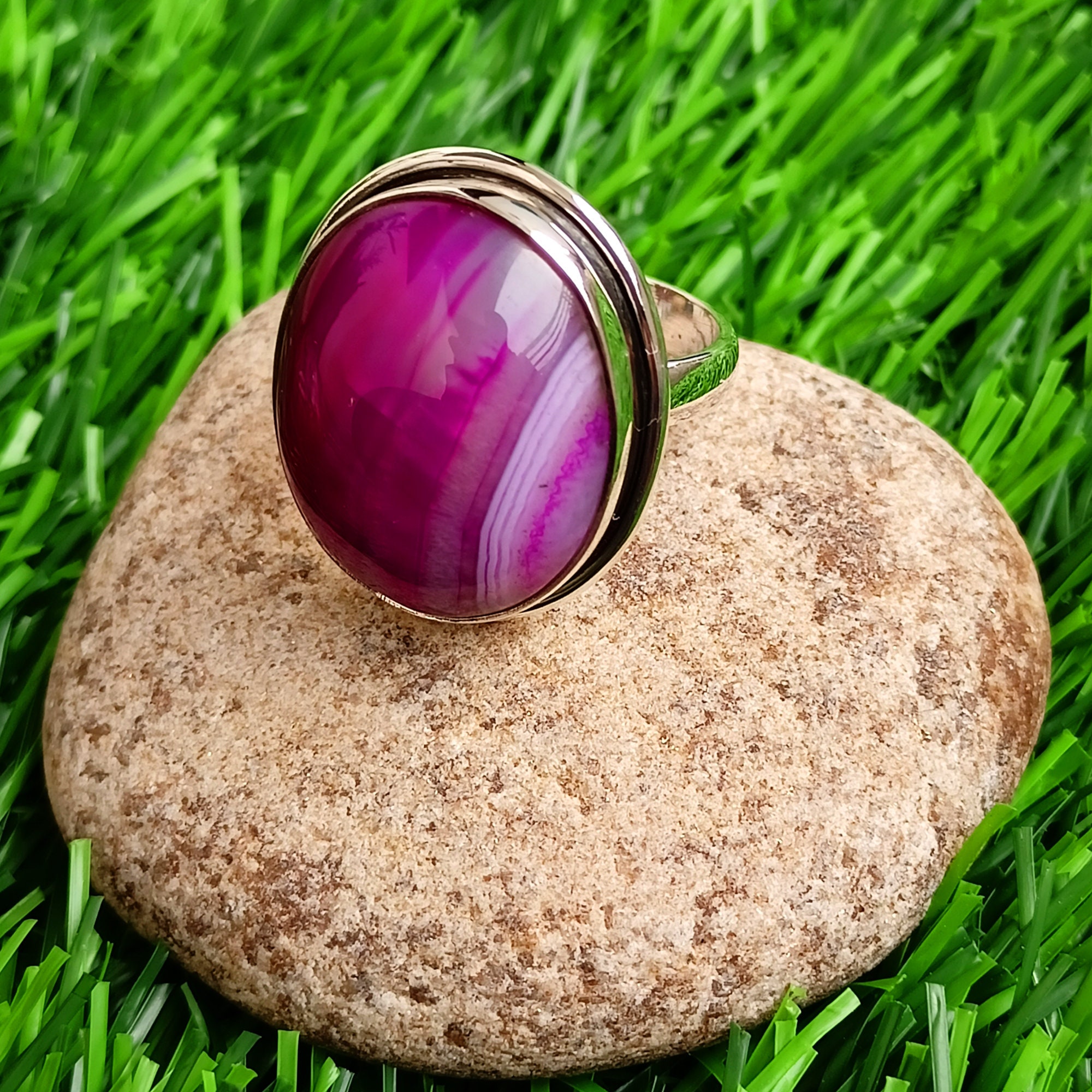Agate slice ring clearance