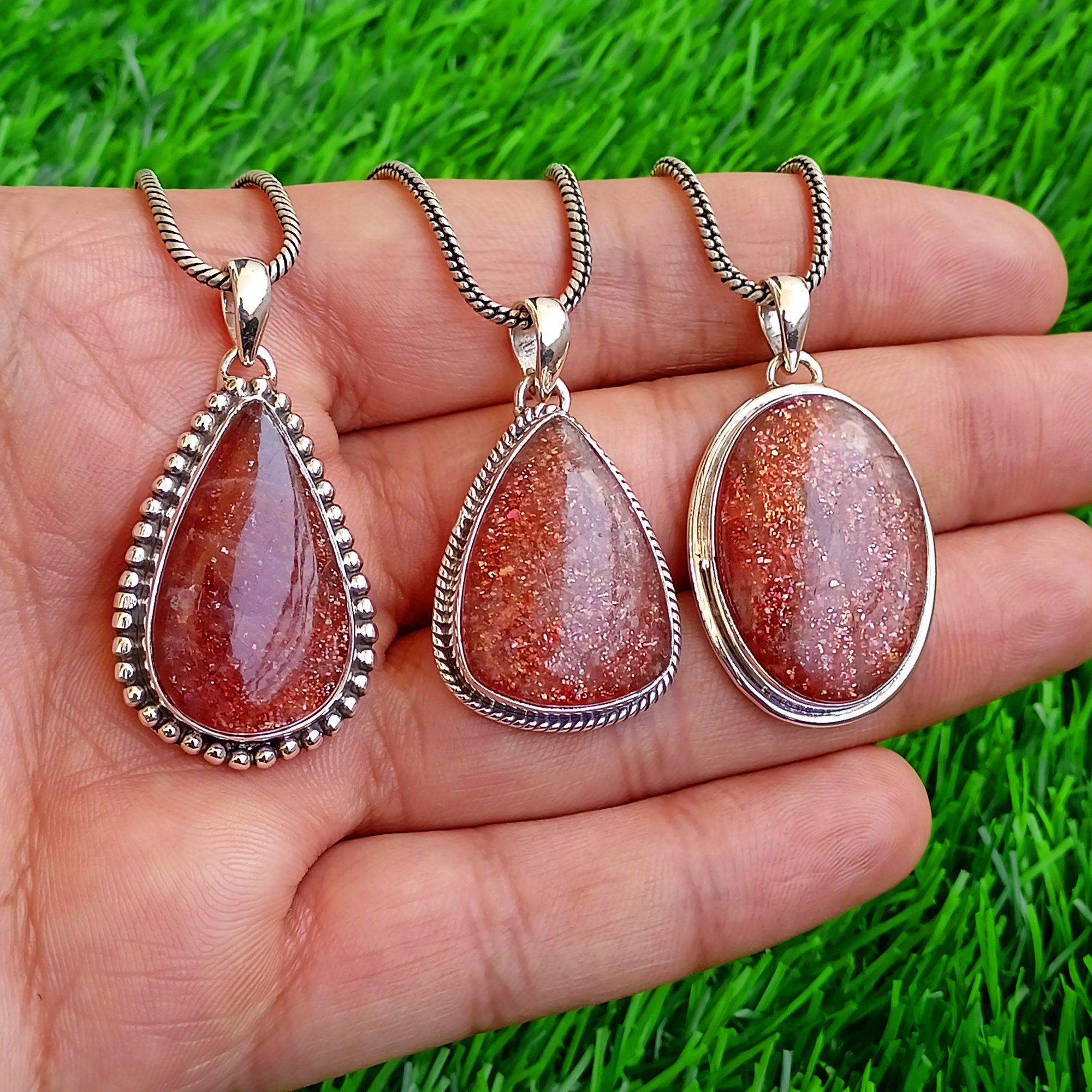 Sun 2024 stone pendant