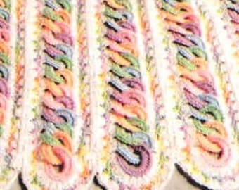 Crochet Baby Blanket Pattern: Interlocking Rings Afghan, Worsted Yarn (Digital PDF Download)