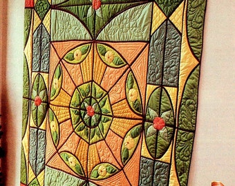 Stained Glass Quilt Pattern: Heirloom Holiday Design (Digital PDF Download)