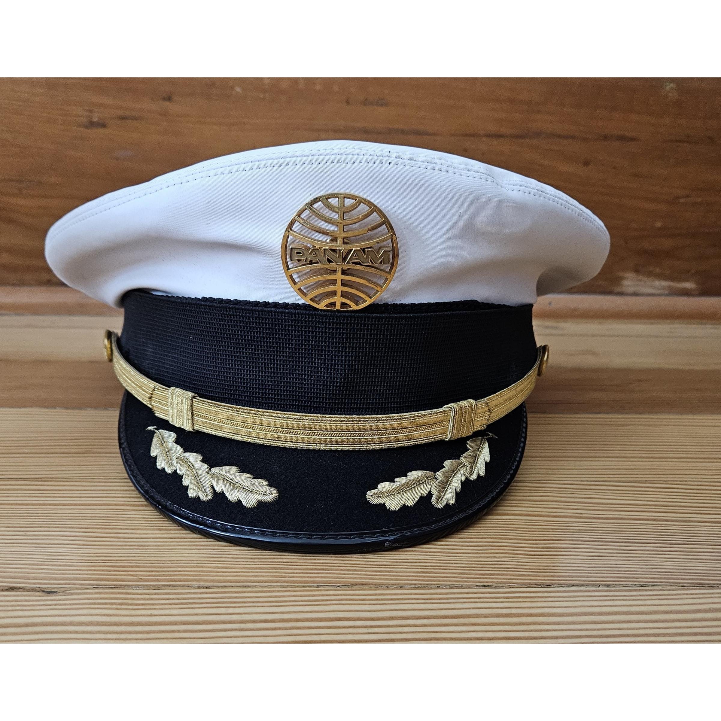 Vintage 1989 Pan Am Pilot Uniform Ensemble: Custom Suit, Van