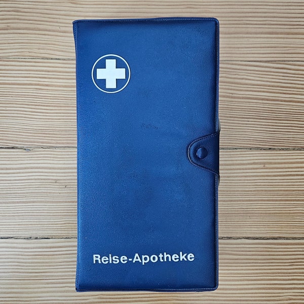 Vintage Portable German Medicine & First Aid Kit, Reise-Apotheke, Emergency Supplies, Full