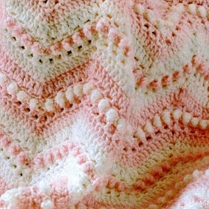 Crochet Baby Blanket Pattern: Unisex Zig-Zag Ripple Afghan (PDF Digital Download)