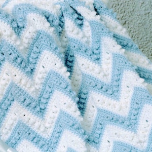 Crochet Baby Blanket Pattern: Unisex Ripple Afghan (Digital PDF Download)