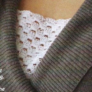 Crochet Lace Camisole Cover Up Pattern: Shell Stitch Modesty Panel (PDF Digital Download)
