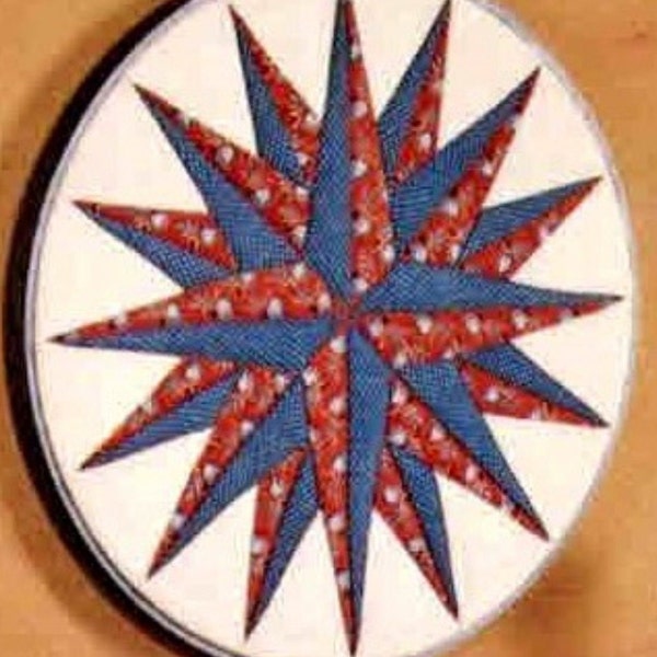 Mariners Compass Quilt Pattern Etsy