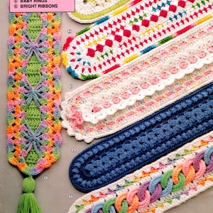 Baby Blankets PDF Crochet Booklet, 6 Patterns for Unique Unisex Mile-A-Minute Afghans, Interlocking Rings, Eyelet & More, Digital Download