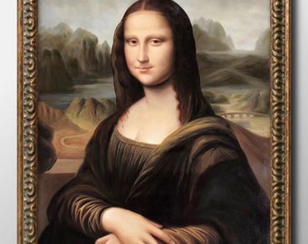 Mona Lisa (c. 1503) La Gioconda Leonardo Da Vinci Berühmte Handgemachte Reproduktion Wandkunst Ölgemälde Replica Auf Leinwand Western Art Decor