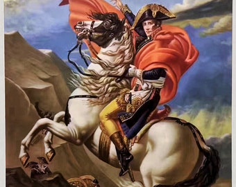 ナポレオン・クロス・アルプス（1801年）ジャック・ルイ・ダヴィッド作