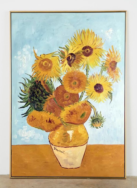 Acuarela Van Gogh Girasoles · Creative Fabrica