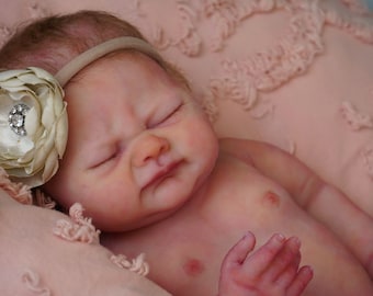 Silicone baby doll girl/boy full body soft bland Finja 14.5” Magnolia Dream Doll (custom order)