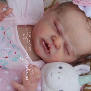 Custom Order! Reborn baby doll girl Journey by Laura Lee Eagles 19” painted hair Magnolia Dream Doll