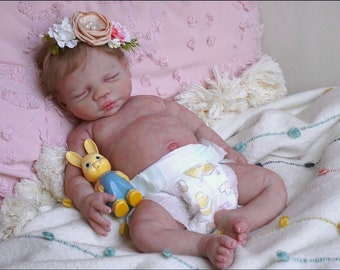 Silicone baby doll girl/boy full body soft bland Billie 17.5” Magnolia Dream Doll (custom order)