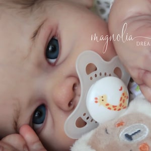 Custom order! Reborn baby doll girl 19” Magdalena by Elisa Marx 3D painted hair Magnolia Dream Doll