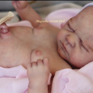 Custom Order! Reborn baby doll girl preemie  Kovu by Sabrina Hergarten 17” LE 800 COA  3-D painted hair Magnolia Dream Doll